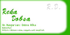 reka dobsa business card
