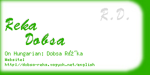 reka dobsa business card